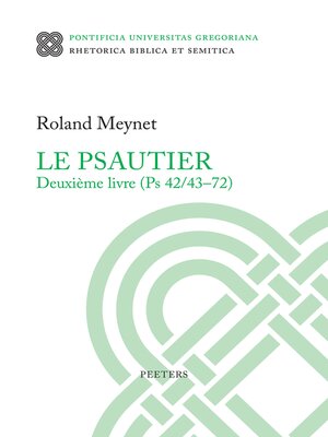 cover image of Le Psautier. Deuxieme livre (Ps 42/43-72)